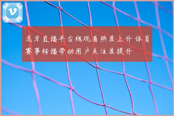 虎牙直播平台线观看热度上升 体育赛事转播带动用户关注度提升